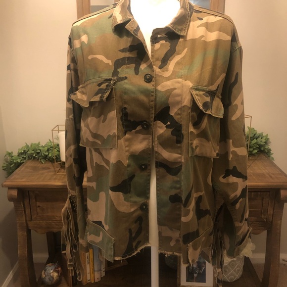 womens camo jacket zara